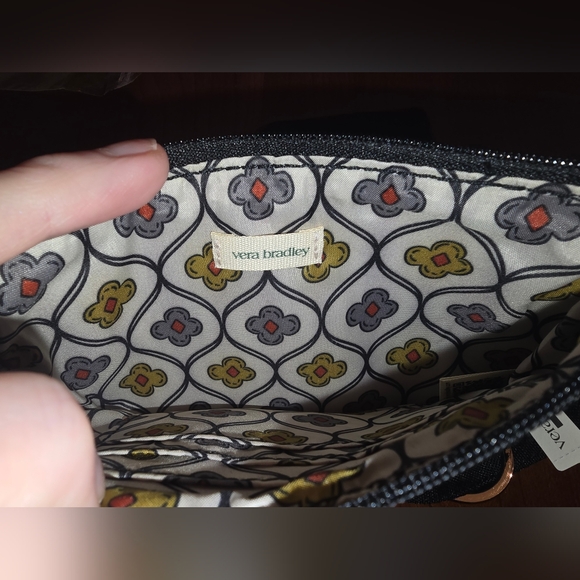 Vera Bradley Black and Multicolor Wristlet and ID Card Holder Set, Brand New! - Picture 2 of 5